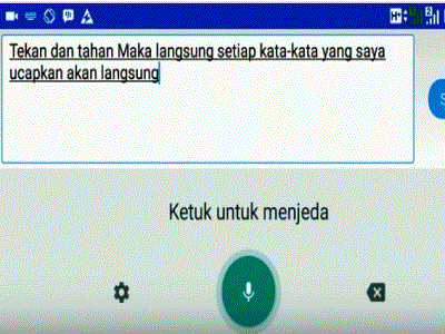 Cara Merubah Ucapan suara Menjadi Teks Tulisan Di Android