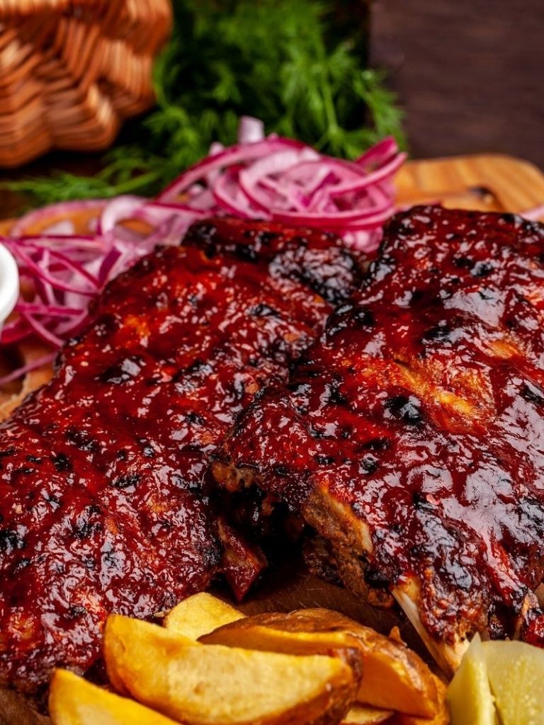 Costillas de Cerdo en Air Fryer, Pork Ribs, Freidor de Aire, Freidora de Aire, Recetas de cerdo