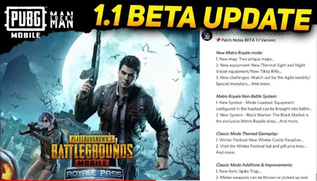 PUBG Mobile 1.1 Beta Update Patch Notes Revealed