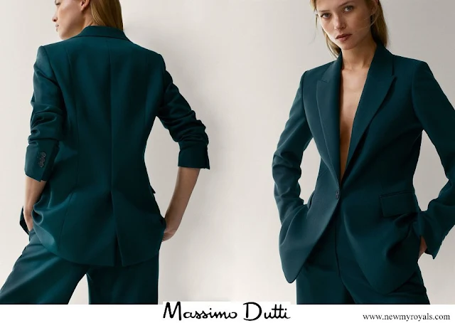 Crown Princess Mary wore Massimo Dutti wool blazer