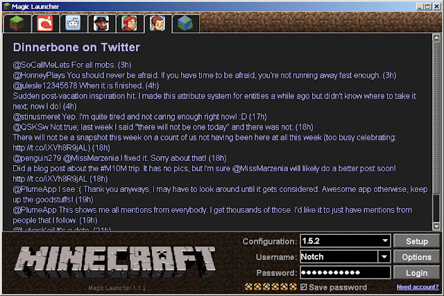 Magic Launcher Tool for Minecraft 1.6.2/1.6.1/1.5.2