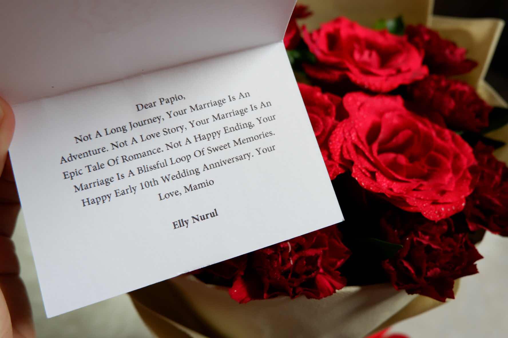 Early Wedding Anniversary