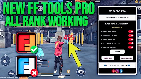 FF Tools Pro New Update Version All Server Working // FF And FF Max Working FF Tools Pro // All Device Working FF Tools Pro 