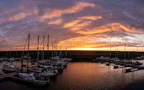 Photo of sunset over Mayport Marina