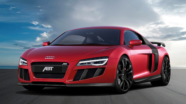 2013 Abt Audi R8 V10 Red Supercar HD Wallpaper