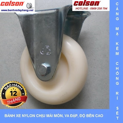 Bánh xe đẩy giá rẻ Nylon 6 PA SP Caster Colson Mỹ chịu tải nhẹ tại Quảng Ngãi www.banhxedayhang.net