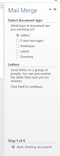 letters mail merge