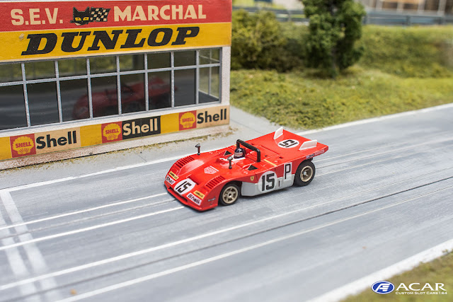 Slot Car Ferrari 312 PB Nürburgring 1971 Jacky Ickx und Clay Regazzoni