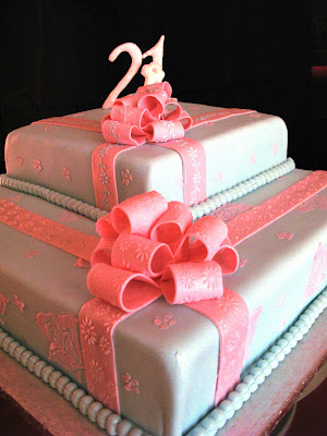 21st Birthday Cake Ideas on Birthday Cake  Bows   September 2008