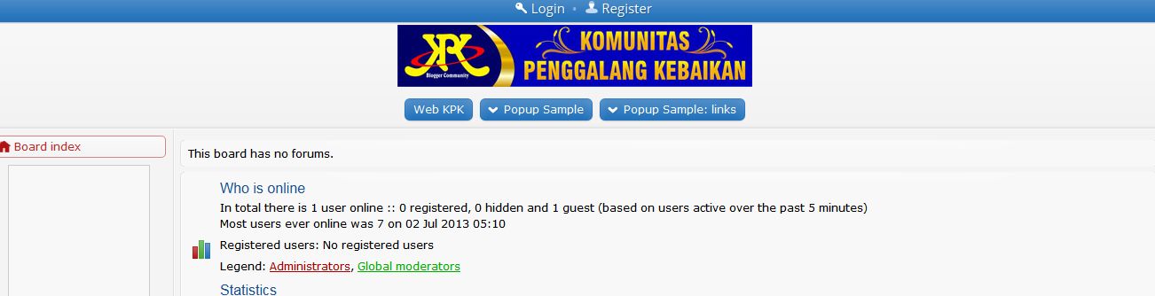 Website Blog Komunitas Blogger KPK, MizTia Respect