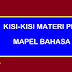 KISI-KISI MATERI PLPG 2016 MATA PELAJARAN BAHASA ARAB