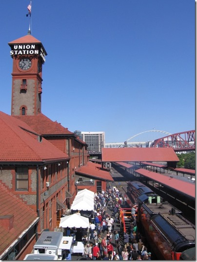 IMG_6045 Southern Pacific Daylight GS-4 4-8-4 #4449 at Union Station in Portland, Oregon on May 9, 2009