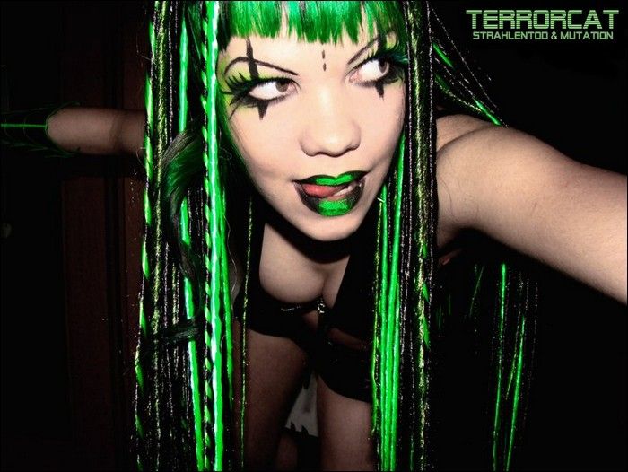 Cyber punk and cyber goth makeup pictures