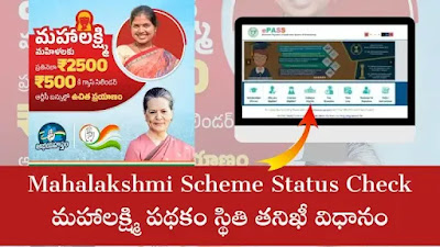 Mahalakshmi Scheme Status Check. మహాలక్ష్మి పథకం స్థితి తనిఖీ విధానం.