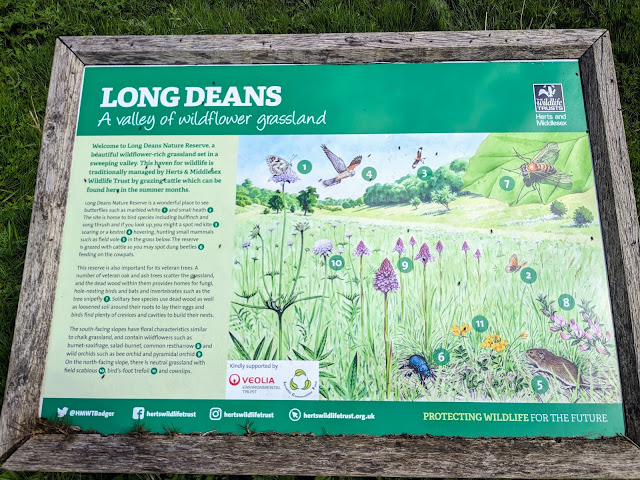 The information board at Long Deans