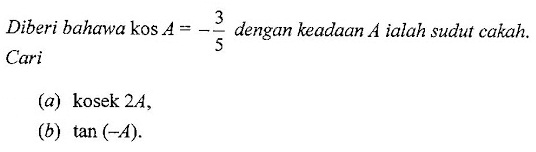 Matematik Tambahan: Fungsi Trigonometri