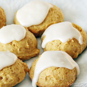 Libby's Glazed Pumpkin Cookies by Tricia @ SweeterThanSweets