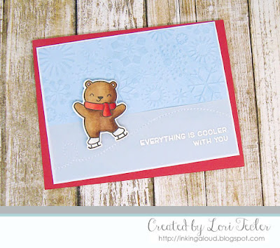 Cooler With You card-designed by Lori Tecler/Inking Aloud-stamps and dies from Lawn Fawn