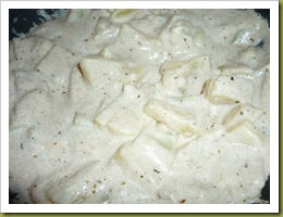 Farfalline con patate, panna e pesto di funghi (4)