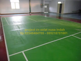 epoxy floor lapangan badminton