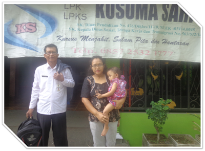 Kunjungan Rutin UPTD Bayat Bapak Sagino Ke LKP Kusuma Sari Klaten