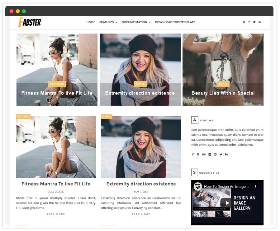 Fabster Blogger Template | Responsive Blogger Templates 2020