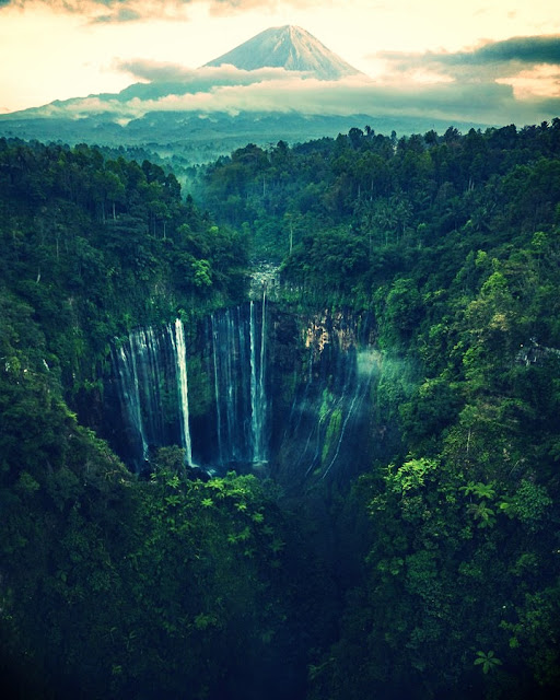 Tumpak Sewu Waterfall Tourist Attraction