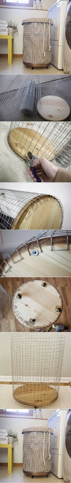 DIY How To Make a Laundry Basket 