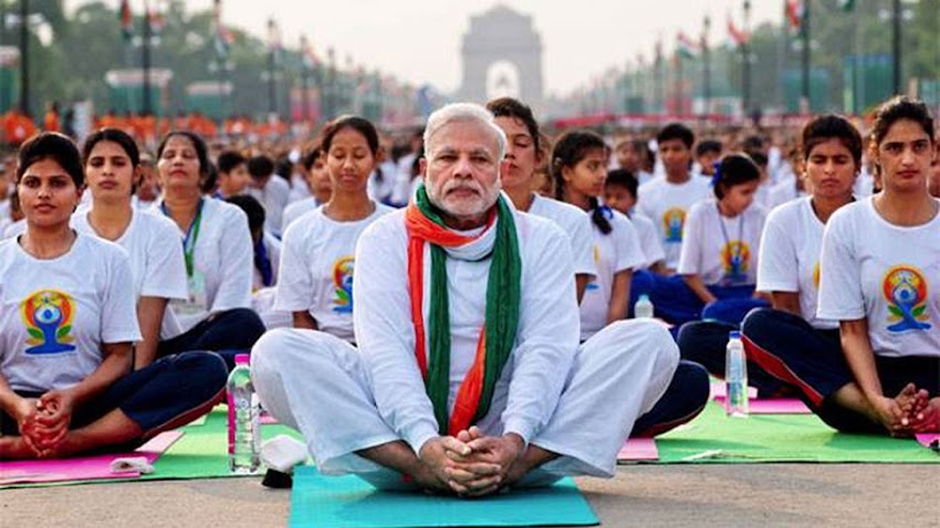 Primer Ministro de India participa de un encuentro de Yoga en Buenos Aires con más de 8 mil asistentes.