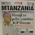 Gazeti la Mtanzania na vichwa vya habari