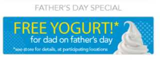 Free Yogurt For Dads on Father’s Day at TCBY (6/17)