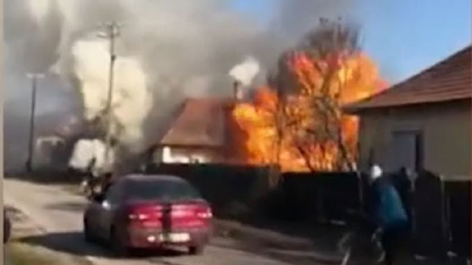 Rátámadt a tűzoltókra a kerecsendi férfi, aki a gyanú szerint felgyújtotta a családi fészket + videó