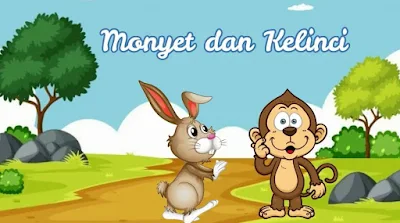 Cerita Fabel Monyet dan Kelinci