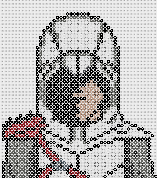 pixel art en perle hama: assassin 's creed hama beads