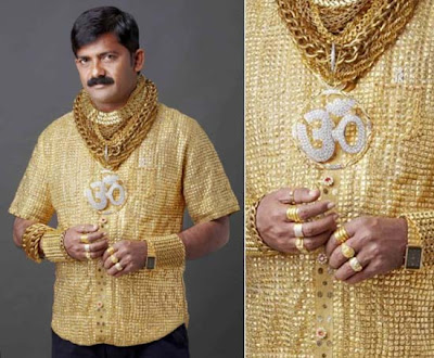 Indian businessman Datta Phuge’s most expensive shirt made of 22-karat gold costs $235,000