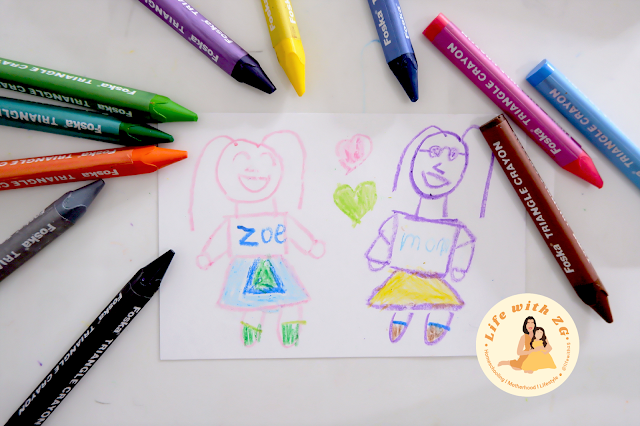 Triangular crayons by Kid Wonder PH review. If you want to help your child with their writing grip, this is a must-have. For only 199 pesos! Available on Shopee. Product review by Life with ZG