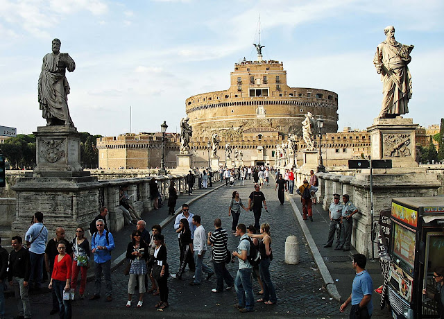 Roman castle front view