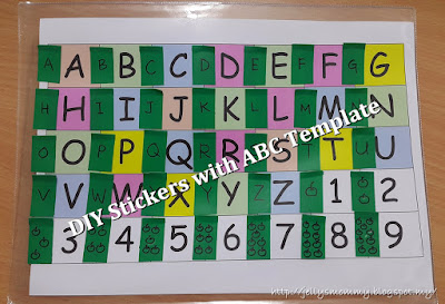 ABC Templates, sticker, free