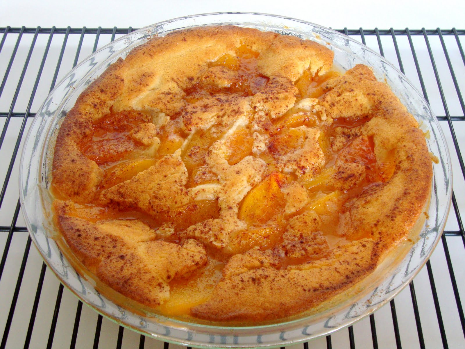 paula deen peach cobbler