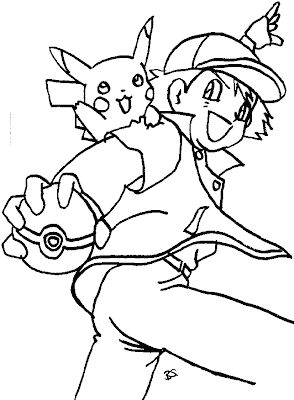 Pokemon Coloring Sheets on Pokemon Coloring Pages Brings You A Few Pikachu Coloring Book Pages