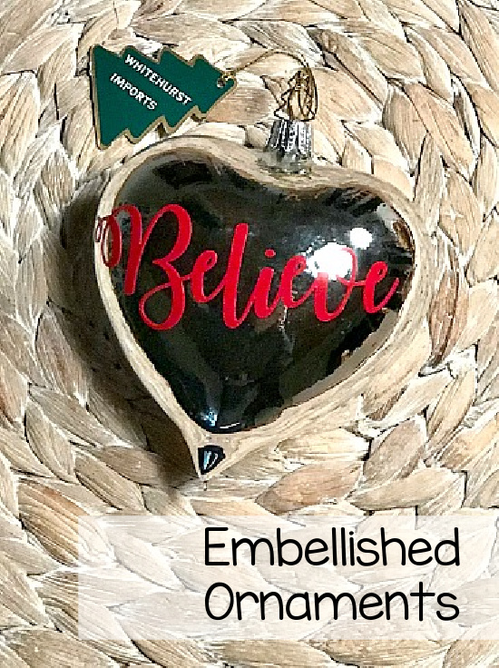 silver heart ornament with overlay