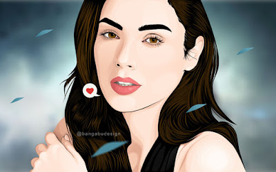 Gal Gadot (Wonder Woman) Vector art 