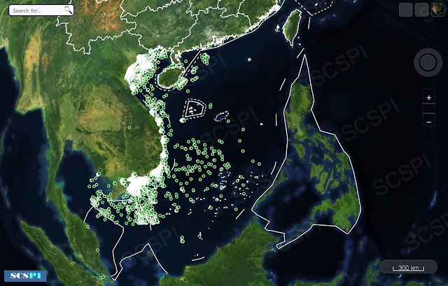SCS Probing Initiative Image of Vietnamese Fishing Vessels in the SCS in Feb. 2021