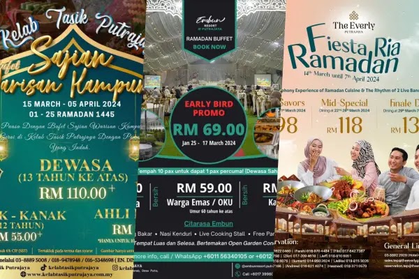 Poster dan Harga Buffet Ramadhan 2024 di Putrajaya