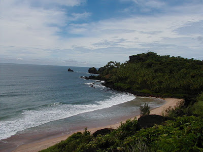 Canacona beach coastline