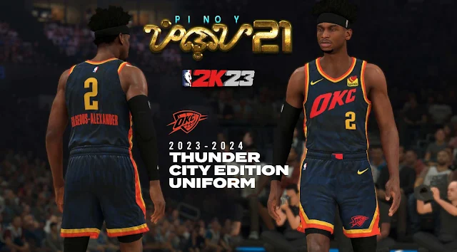 NBA 2K24 Oklahoma City Thunder 23-24 City Edition Jersey