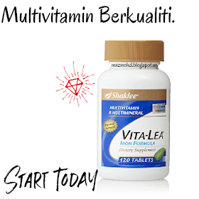 Pengambilan Multivitamin untuk melengkapkan keperluan badan.
