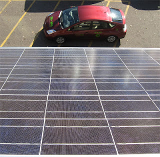 Hourcars solar panel and plug-in prius
