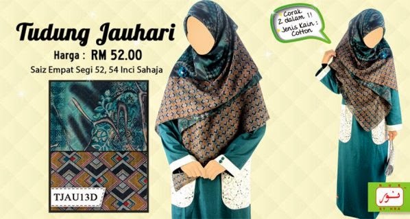 tudung labuh jauhari raya