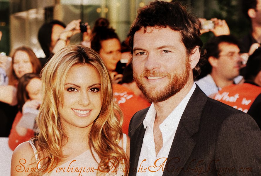 Sam Worthington y Natalie Mark en HQ